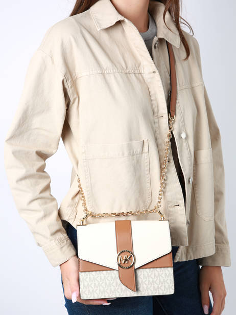 Sac Bandouliere Greenwich Cuir Michael kors Blanc greenwich S1GGRC0B vue secondaire 1