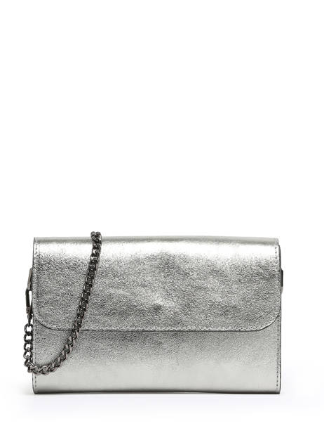 Sac Bandoulière Nine Cuir Milano Argent nine NI23064N