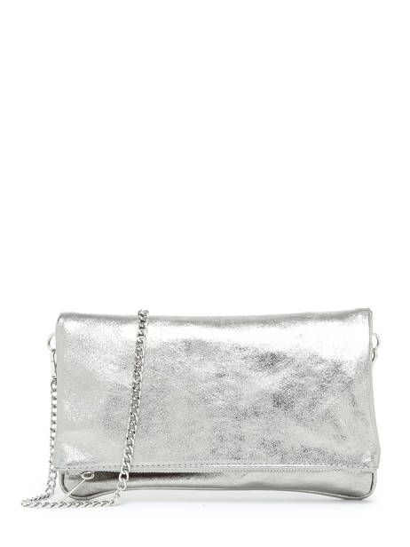 Sac Bandoulière Nine Cuir Milano Argent nine NI22112N