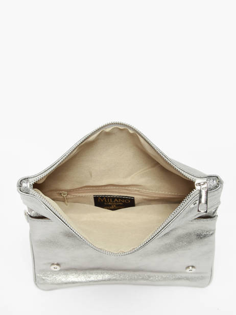 Sac Bandoulière Nine Cuir Milano Argent nine NI22112N vue secondaire 3