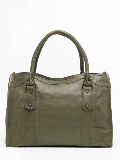 Sac Shopping  Cow Cuir Basilic pepper Vert cow BCOW31 vue secondaire 4