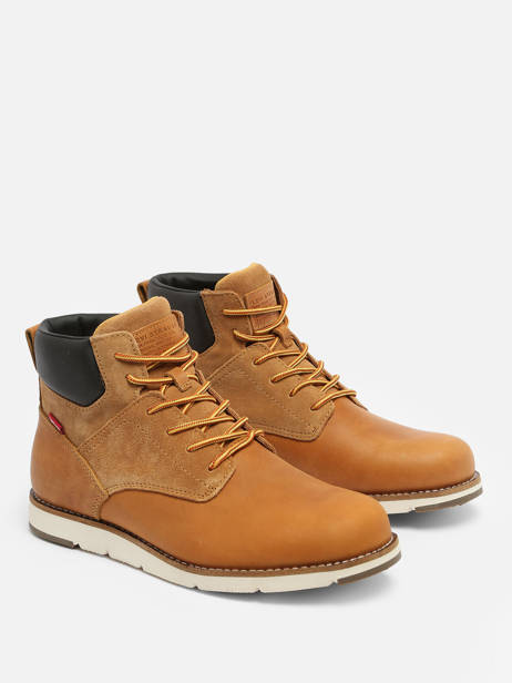 Boots Jax Plus En Cuir Levi's Marron men 232198 vue secondaire 2