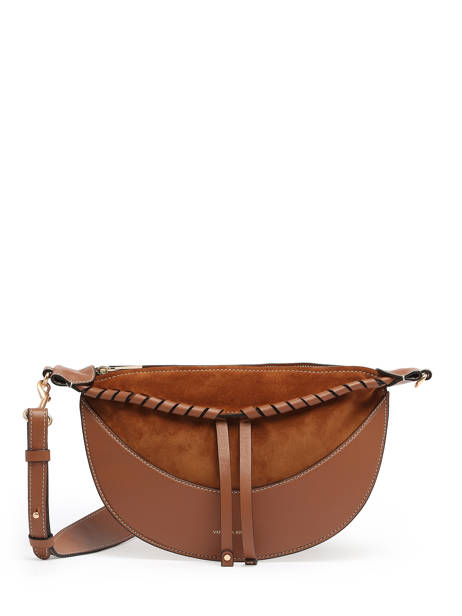 Sac Banane Lou Cuir Vanessa bruno Marron lou 88V40903