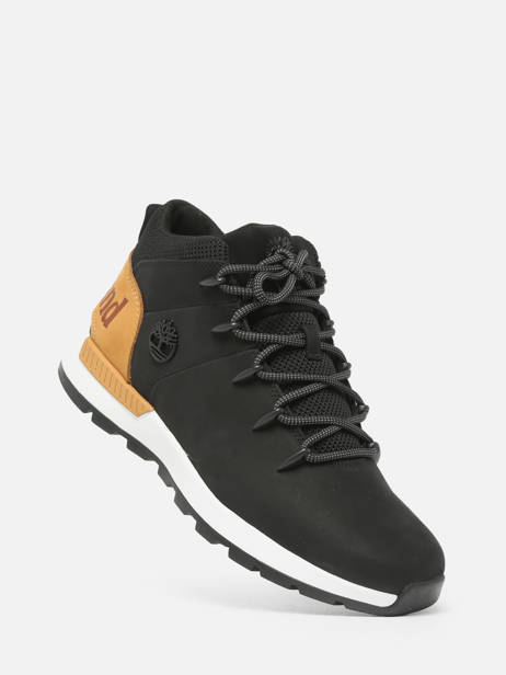 Sneakers Sprint Trekker En Cuir Timberland Noir men A24AB015 vue secondaire 1