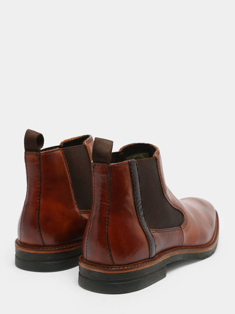 Chelsea Boots Merlo En Cuir Bugatti Marron men 311A9E32 vue secondaire 3