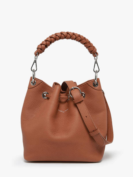 Sac Bourse Small Zola Cuir Nathan baume Marron cruise 55 vue secondaire 4