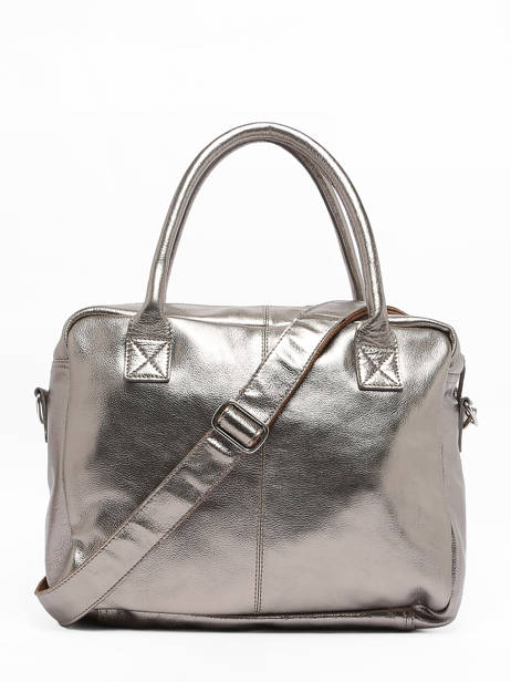 Sac Ledandy  A4 Cuir Paul marius Gris vintage S vue secondaire 4