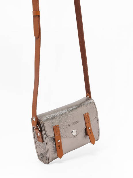 Sac Lemini Indispensable Cuir Paul marius Gris vintage MINI vue secondaire 2