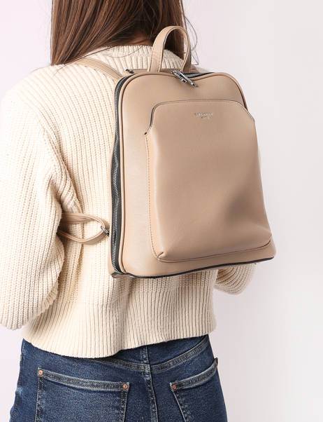 Sac à Dos Et épaule Miniprix Beige sable M9396 vue secondaire 1