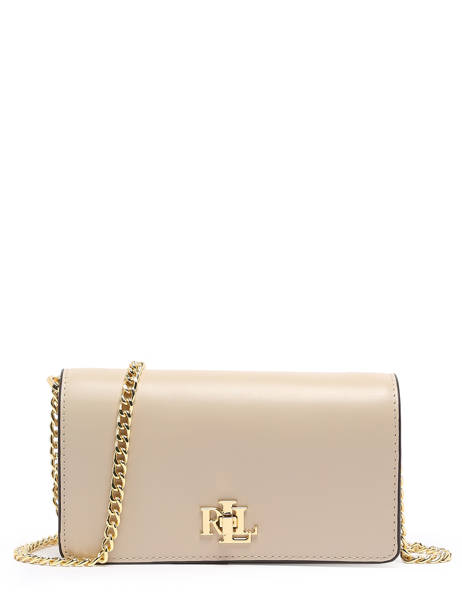 Sac Bandoulière Dryden Cuir Lauren ralph lauren Beige dryden 32915377