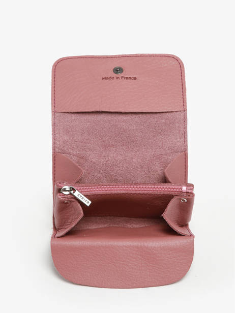 Porte-monnaie Paris Cuir Etrier Rose paris EPAR650 vue secondaire 1