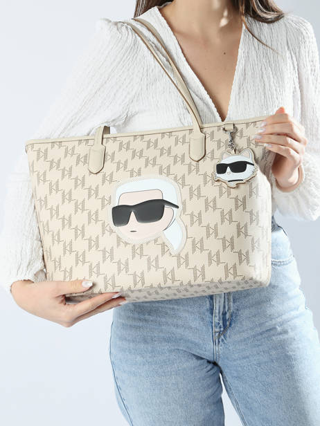 Sac Porté épaule K Ikonic 2.0 Karl lagerfeld Beige k ikonic 2.0 240W3087 vue secondaire 1