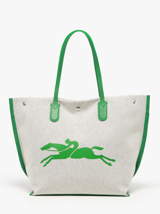 Longchamp Essential toile Besaces Vert