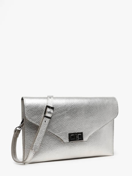 Sac De Cérémomie Milano Argent caviar CA23122 vue secondaire 2