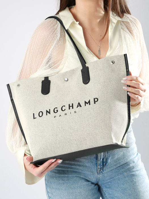 Longchamp Essential toile Besaces Blanc