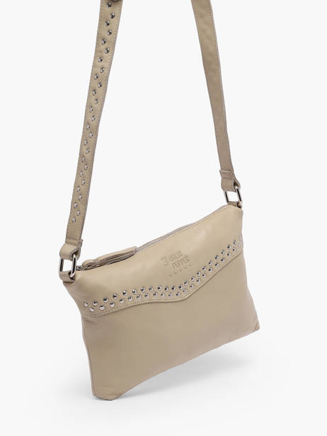 Sac Bandoulière Glam Cuir Basilic pepper Beige glam BGLA68 vue secondaire 2