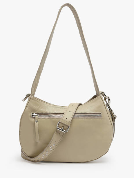 Sac Bandoulière Glam Cuir Basilic pepper Beige glam BGLA69 vue secondaire 4