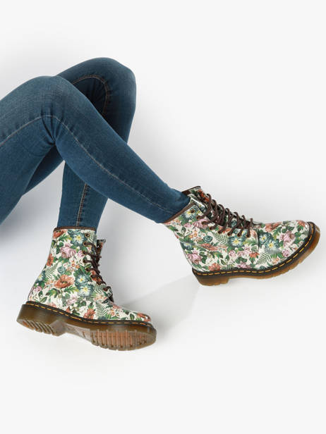 Boots 1460 En Cuir Dr martens Multicolore women 31689649 vue secondaire 2