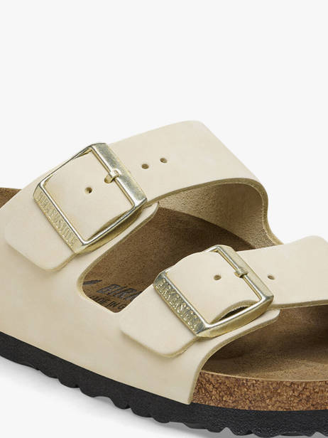 Mules Arizona Big Buckle En Cuir Birkenstock Beige women 1026585 vue secondaire 3