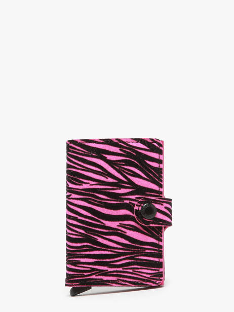 Porte-cartes Mini Zébra Cuir Secrid Rose zebra MZE