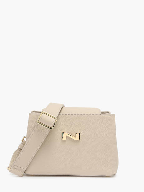 Sac Bandoulière Poppy Cuir Nathan baume Beige eden 2