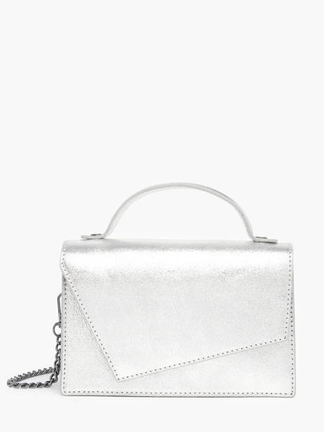 Sac Bandoulière Nine Cuir Milano Argent nine NI23111