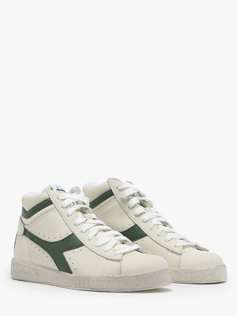 Sneakers Game L Hi Waxed En Cuir Diadora Blanc unisex 178300 vue secondaire 2