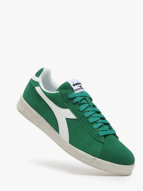 Sneakers Game Low Suede Wax En Cuir Diadora Vert unisex 181202 vue secondaire 1