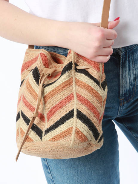 Sac BandouliÃ¨re Cabas Jute Vanessa bruno Multicolore cabas 37V40769 vue secondaire 1