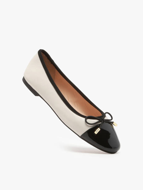 Ballerines En Cuir Inuovo Beige women A94001 vue secondaire 1