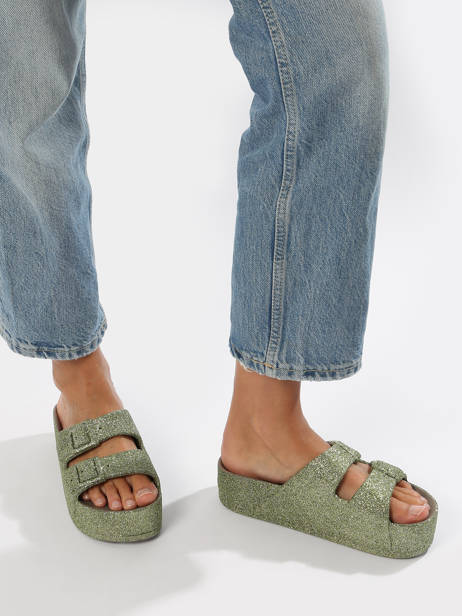 Claquettes Caipirinha Glitter Cacatoes Multicolore accessoires CAIPIRIN vue secondaire 2