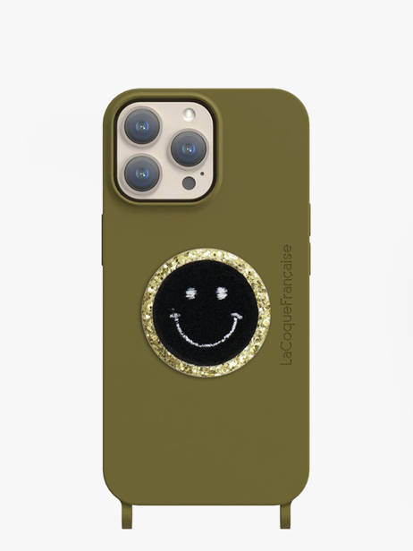 Patch Pour Coque Téléphone Smiley La coque francaise Noir accessoires LE314647 vue secondaire 1