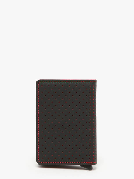 Porte-cartes Cuir Secrid Noir perforated SPF vue secondaire 3