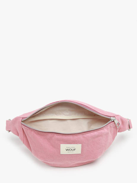 Sac Banane Sunrise Wouf Rose denim line WC240020 vue secondaire 3