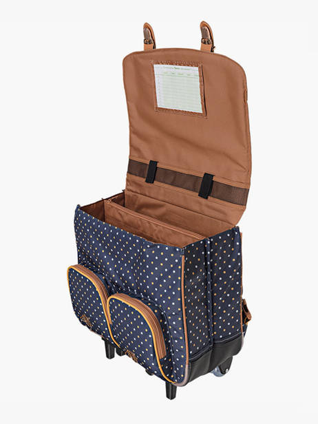 Cartable à Roulettes 2 Compartiments Tann's Bleu les fantaisies f 43322 vue secondaire 2