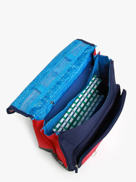 Cartable 2 Compartiments Snowball Bleu frenchie 46241 vue secondaire 3