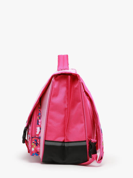 Cartable 2 Compartiments Snowball Rose butterfly 46438 vue secondaire 2