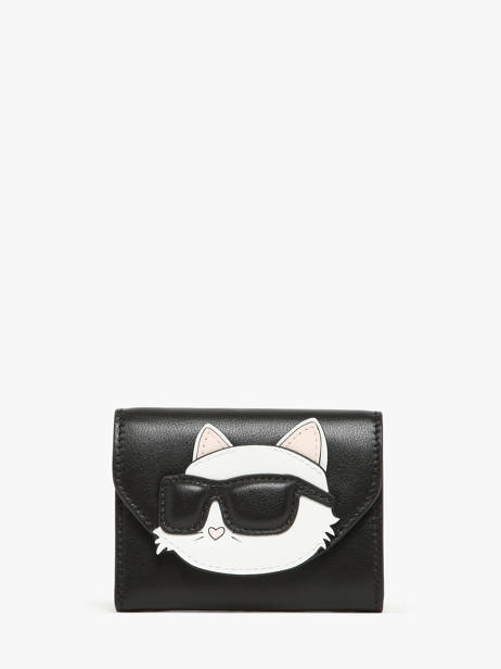 Portefeuille Cuir Karl lagerfeld Noir k ikonic 2.0 245W3215