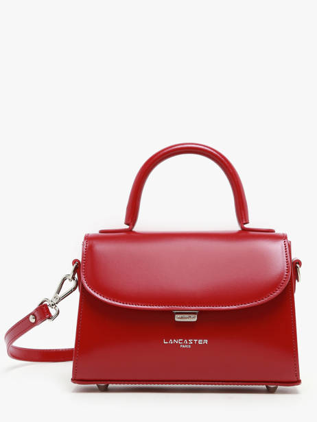 Sac Bandoulière S Suave Cuir Lancaster Rouge suave even 16