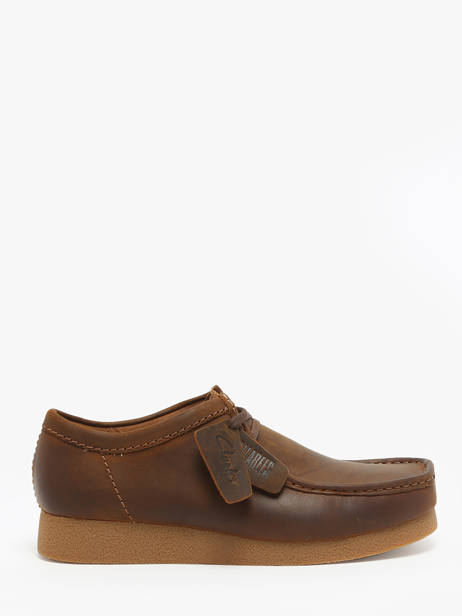 Chaussures Derbies Wallabee En Cuir Clarks Marron men 26172819