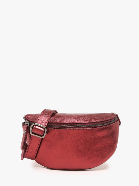 Sac Banane Nine Cuir Milano Rouge nine NI19091N