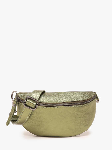 Sac Banane Nine Cuir Milano Vert nine NI19091N