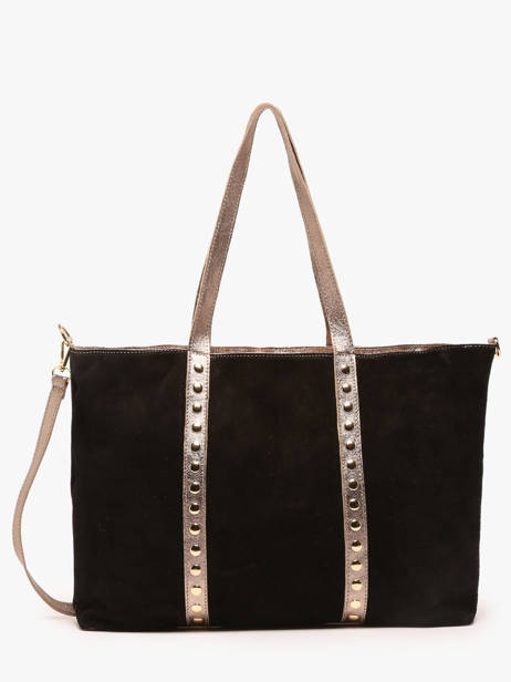 Sac Porté épaule A4 Velvet Cuir Milano Noir velvet VE24064