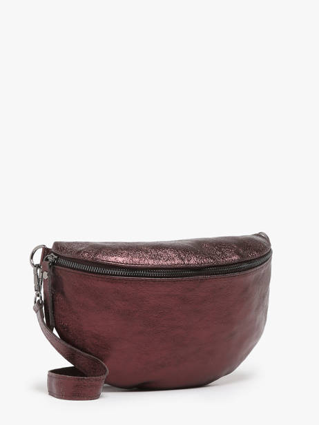 Sac Banane Nine Cuir Milano Marron nine NI21123 vue secondaire 2