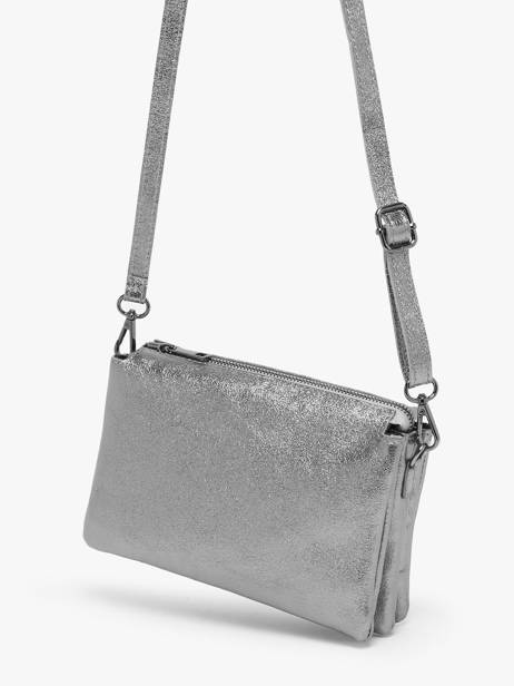 Sac Bandoulière Nine Milano Argent nine NI23116 vue secondaire 2