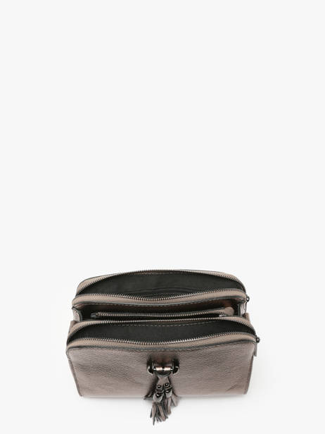 Sac Bandouliere Caviar Cuir Milano Gris caviar CA21101 vue secondaire 3