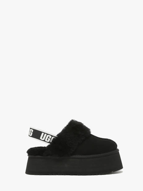 Mules Avec Brides Funkette En Cuir Ugg Noir women 1113474