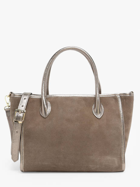 Sac à Main Velvet Cuir Milano Gris velvet VE24062