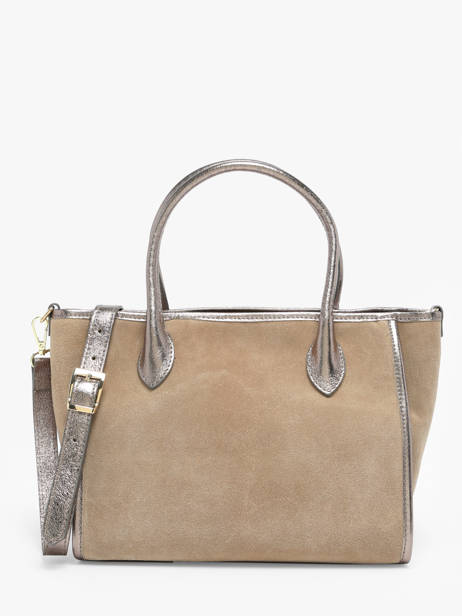 Sac à Main Velvet Cuir Milano Beige velvet VE24062