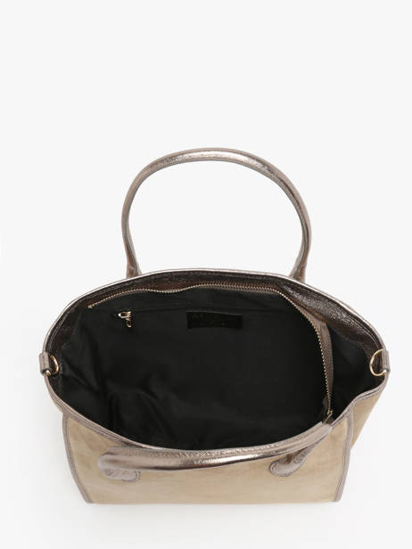 Sac à Main Velvet Cuir Milano Beige velvet VE24062 vue secondaire 3